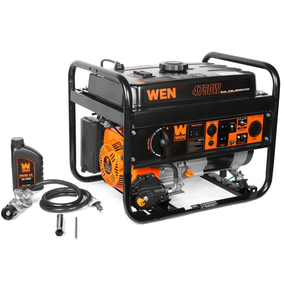 WEN DF472 4,750-Watt 120V/240V Dual Fuel Portable Generator