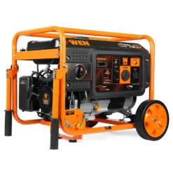 WEN DF430X 4375-Watt Dual Fuel Portable Generator with Wheel Kit and CO Shutdown Sensor