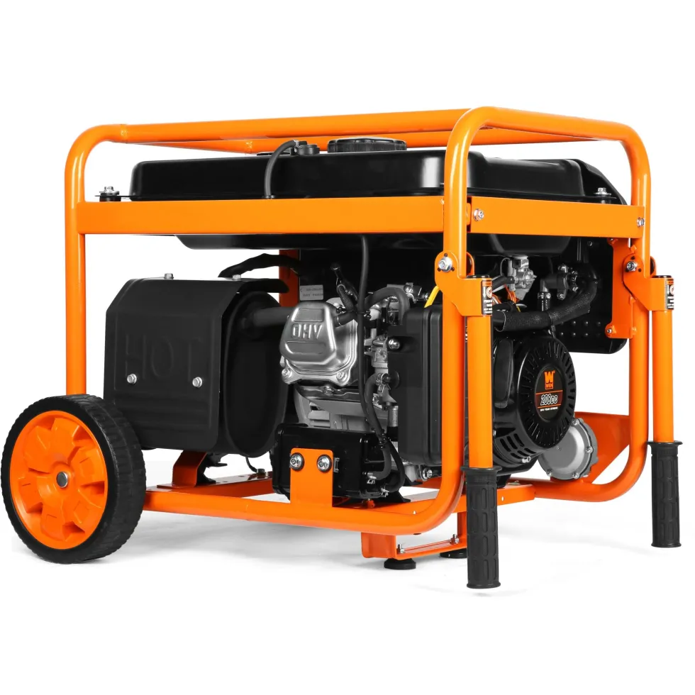WEN DF430X 4375-Watt Dual Fuel Portable Generator with Wheel Kit and CO Shutdown Sensor