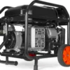 WEN DF5600X 5,600-Watt Dual Fuel Portable Generator with Wheel Kit, Electric Start, and CO Watchdog