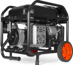 WEN DF5600X 5,600-Watt Dual Fuel Portable Generator with Wheel Kit, Electric Start, and CO Watchdog