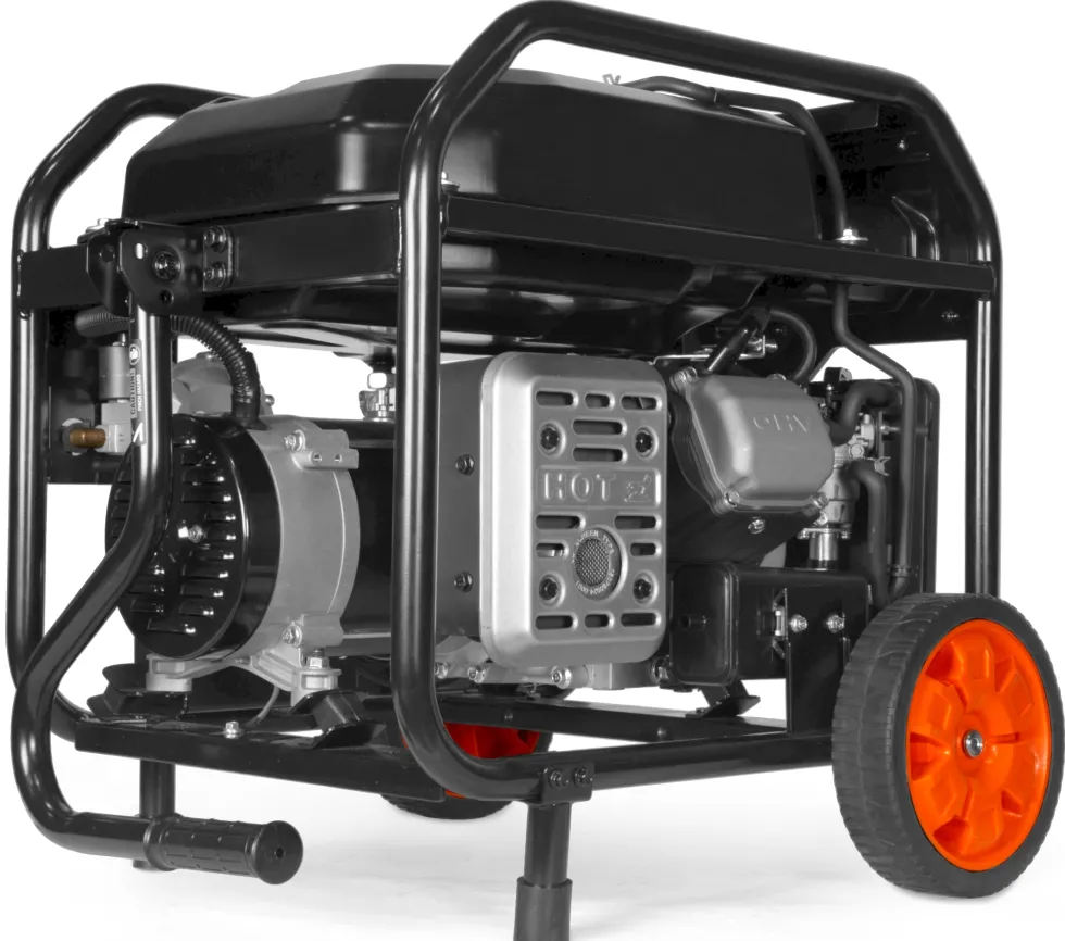 WEN DF5600X 5,600-Watt Dual Fuel Portable Generator with Wheel Kit, Electric Start, and CO Watchdog