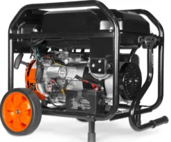 WEN DF5600X 5,600-Watt Dual Fuel Portable Generator with Wheel Kit, Electric Start, and CO Watchdog
