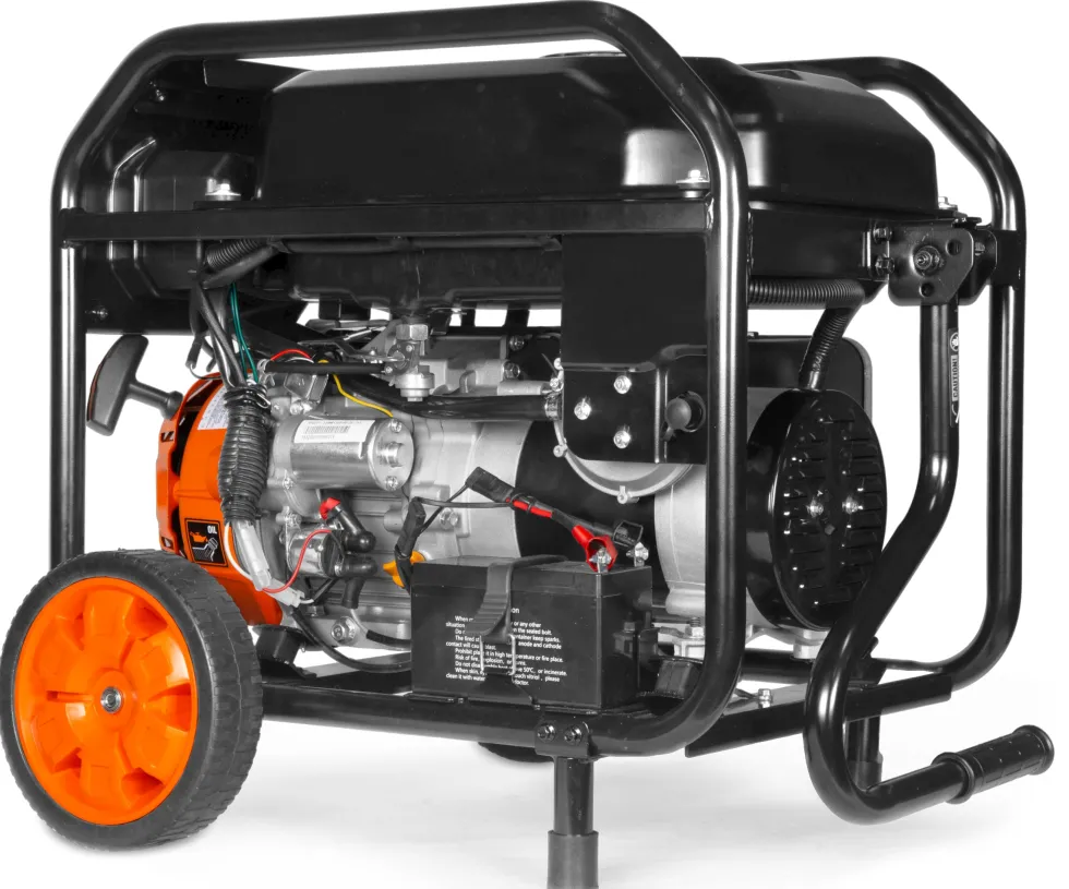 WEN DF5600X 5,600-Watt Dual Fuel Portable Generator with Wheel Kit, Electric Start, and CO Watchdog