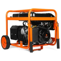 WEN DF623X 6250-Watt 120-Volt/240-Volt Dual Fuel Electric Start Portable Generator with Wheel Kit and CO Shutdown Sensor