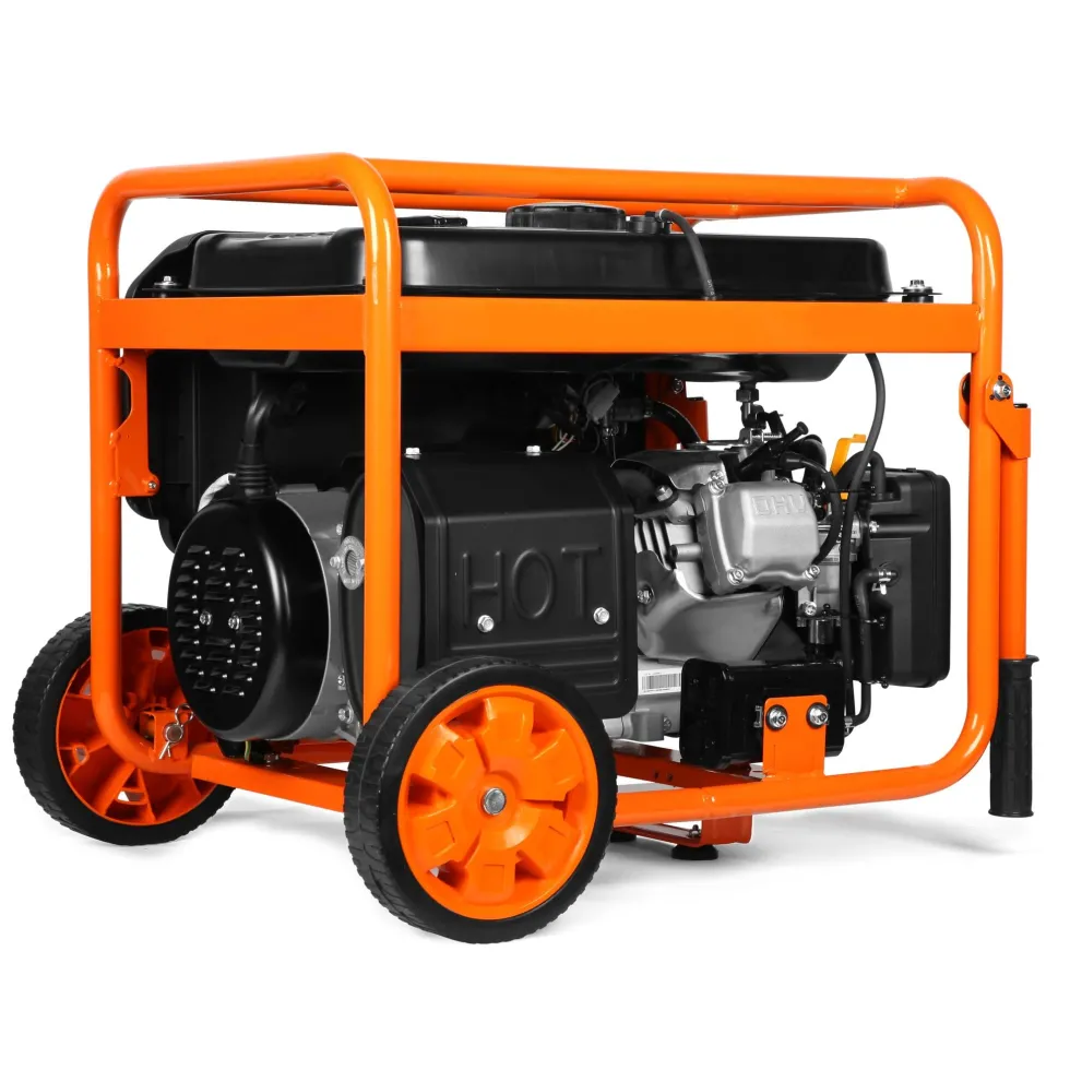 WEN DF623X 6250-Watt 120-Volt/240-Volt Dual Fuel Electric Start Portable Generator with Wheel Kit and CO Shutdown Sensor