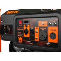 WEN DF623X 6250-Watt 120-Volt/240-Volt Dual Fuel Electric Start Portable Generator with Wheel Kit and CO Shutdown Sensor