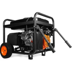 WEN DF1200X 12000-Watt 120-Volt/240-Volt Dual Fuel Transfer-Switch Ready Electric Start Portable Generator with Wheel Kit and CO Shutdown Sensor