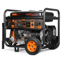 WEN DF1200X 12000-Watt 120-Volt/240-Volt Dual Fuel Transfer-Switch Ready Electric Start Portable Generator with Wheel Kit and CO Shutdown Sensor