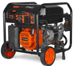 WEN DF8000X 8000-Watt 120V/240V Dual Fuel Portable Generator, Electric Start, 340cc, Transfer-Switch and RV-Ready with CO Shutdown Sensor