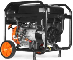 WEN DF8000X 8000-Watt 120V/240V Dual Fuel Portable Generator, Electric Start, 340cc, Transfer-Switch and RV-Ready with CO Shutdown Sensor