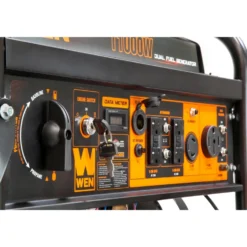 WEN DF1100X 11,000-Watt 120V/240V Dual Fuel Portable Generator with Wheel Kit, Electric Start, and CO Watchdog