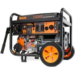WEN DF1100X 11,000-Watt 120V/240V Dual Fuel Portable Generator with Wheel Kit, Electric Start, and CO Watchdog