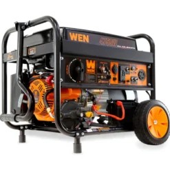 WEN DF475X 4,750-Watt 120V/240V Dual Fuel Portable Generator with Wheel Kit, Electric Start, and CO Watchdog