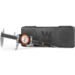 WEN 10767D 6-Inch Stainless Steel Digital Dial Caliper with LED Readout, Smart Functionality, and Storage Case, IP67 Rated