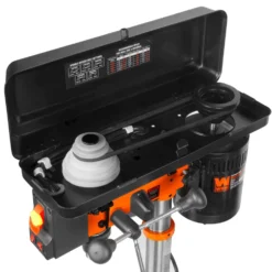 WEN DP1050 10-Inch Benchtop Drill Press, 6.2-Amp 5-Speed Motor with Cast Iron Construction, Laser and LED Work Light
