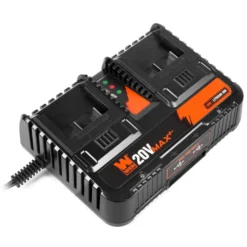 WEN 20200D 20V Max 2.3-Amp Dual Port Lithium-Ion Battery Charger with USB Ports