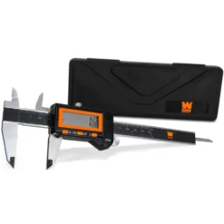 WEN 10764 Electronic 6.1-Inch Stainless Steel Water-Resistant Digital Caliper with LCD Readout and Storage Case, IP54 Rated