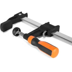 WEN 10212F2 Quick-Adjust 12-Inch Steel Bar Clamps with 2.5-Inch Throat and Micro-Adjustment Handle, Two Pack