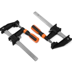 WEN 10206F2 Quick-Adjust 6-Inch Steel Bar Clamps with 2.5-Inch Throat and Micro-Adjustment Handle, Two Pack