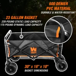 WEN GA8080 Folding Wagon and Utility Cart