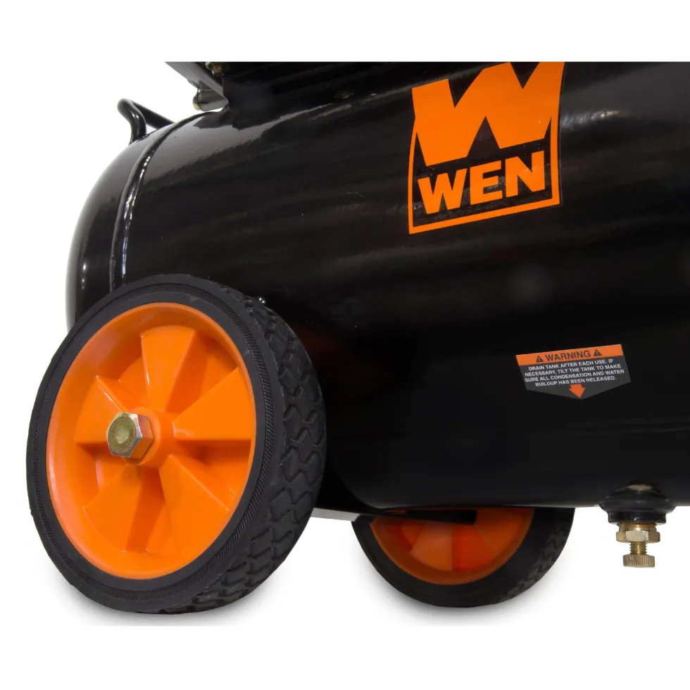 WEN 2287 6-Gallon Oil-Lubricated Portable Horizontal Air Compressor