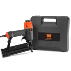 WEN 61718 18-Gauge 2-Inch 2-in-1 Pneumatic Brad Nailer and Stapler with Carrying Case and Safety Glasses