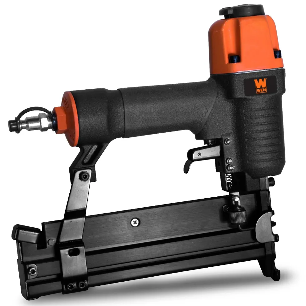 WEN 61718 18-Gauge 2-Inch 2-in-1 Pneumatic Brad Nailer and Stapler with Carrying Case and Safety Glasses