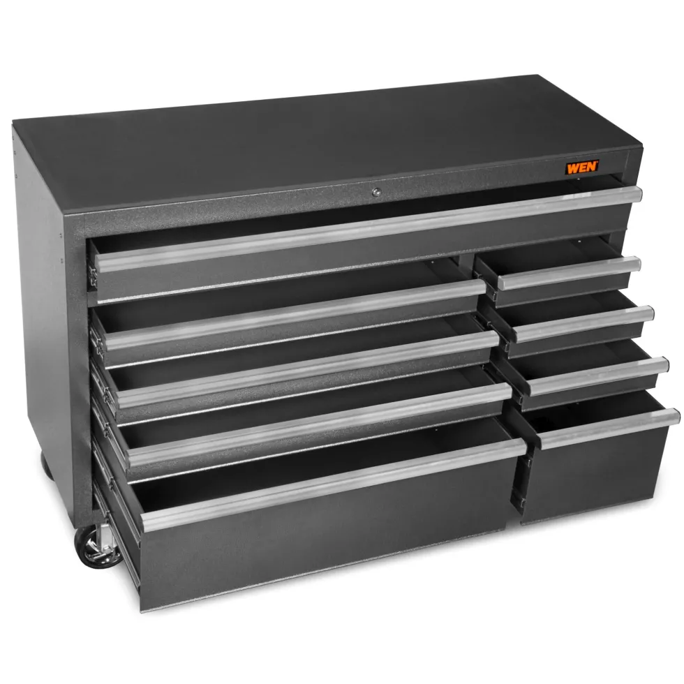 WEN GG532B 52-Inch Premium Rolling Tool Cabinet with Heavy Duty 21-Gauge Powder-Coated Steel Construction
