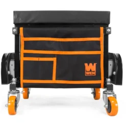 WEN GG1400 400-Pound Capacity Garage Glider Rolling Tool Chest Seat with Storage Pouch
