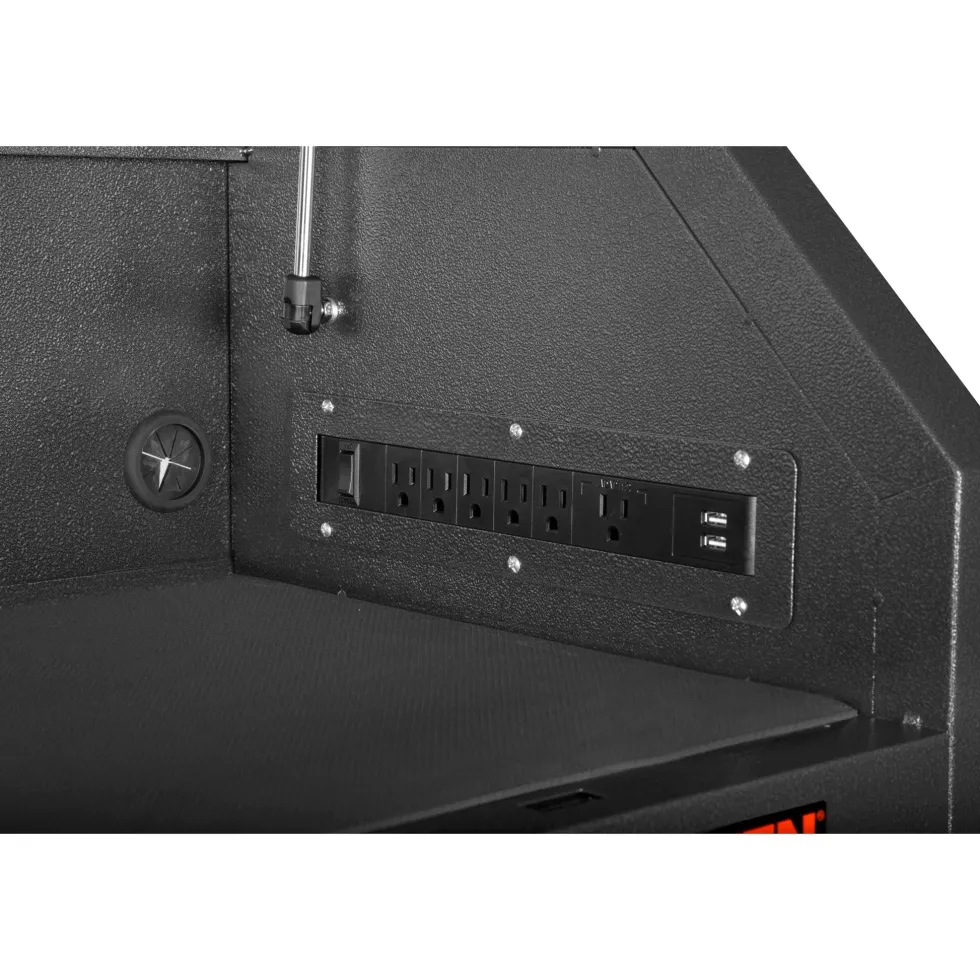 WEN GG421T 42-Inch Premium Tool Chest with Heavy Duty 21-Gauge Powder-Coated Steel Construction and Onboard Charging Station