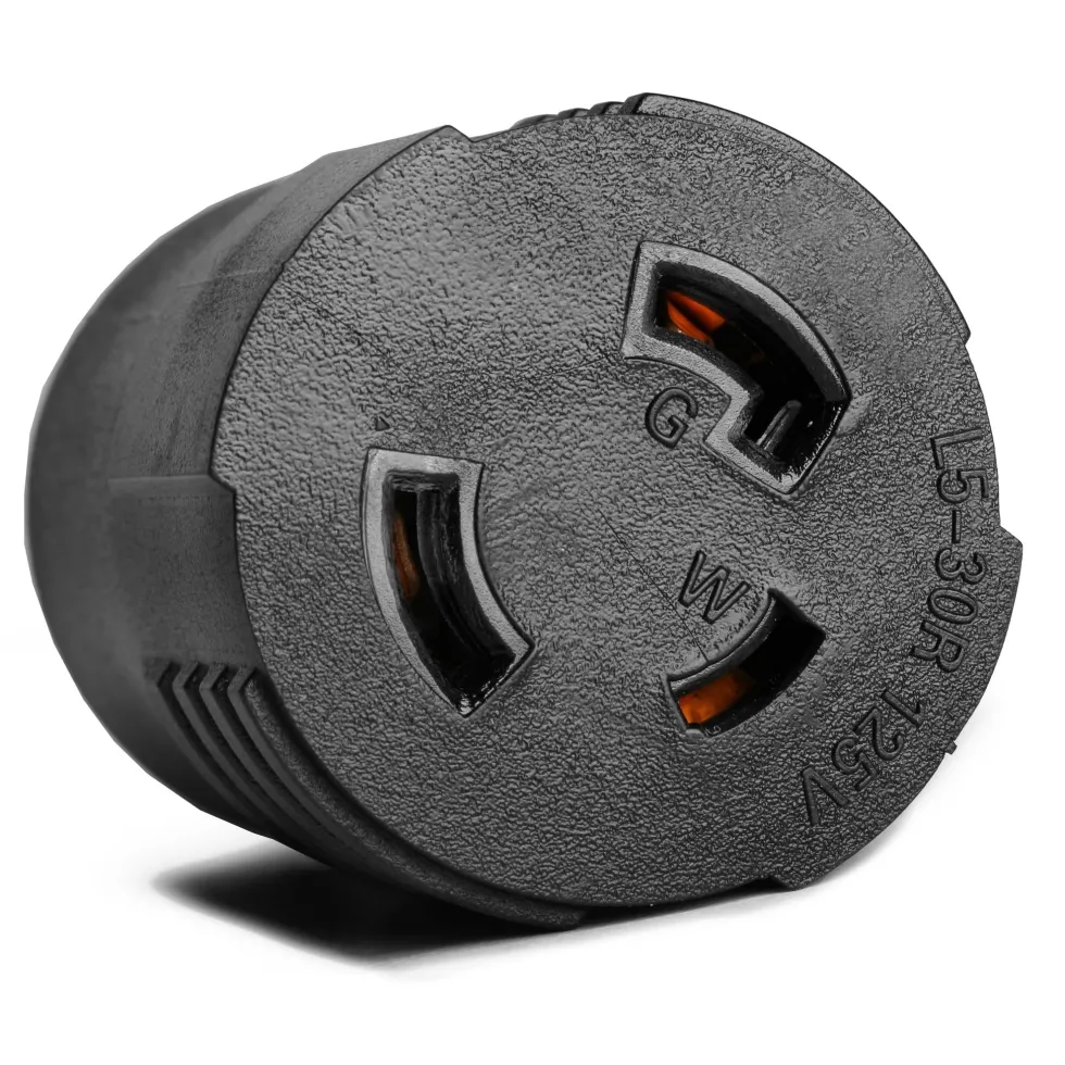 WEN GNA530 TT-30P RV Plug to NEMA L5-30R Twist-Lock Outlet 120V 30-Amp 3600-Watt Adapter