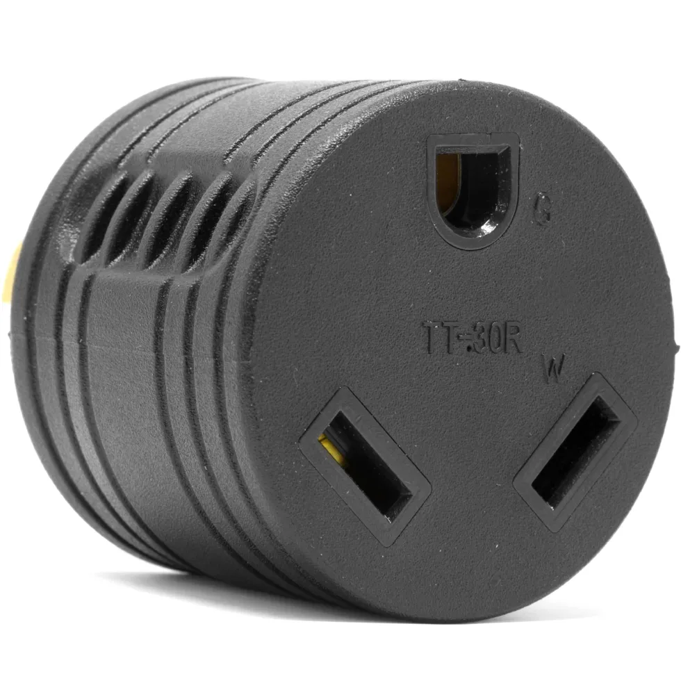 WEN GNA030 120V 30-Amp 3600-Watt Generator to RV Adapter, NEMA L5-30P Twist-Lock Power Plug to TT-30R RV-Ready Outlet