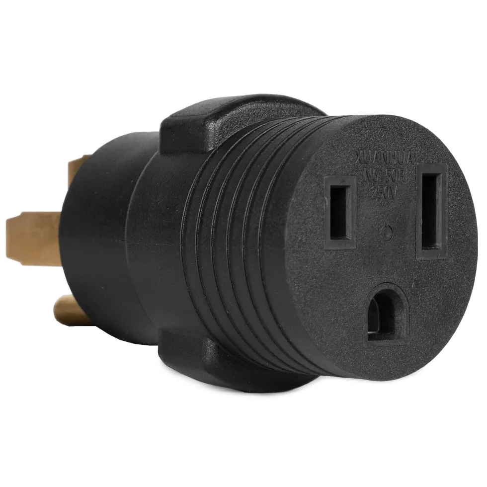 WEN GNA650 240V 50-Amp 12000-Watt Generator to Appliance Adapter, NEMA 14-50P 4-Prong Plug to NEMA 6-50R 3-Prong Appliance Outlet