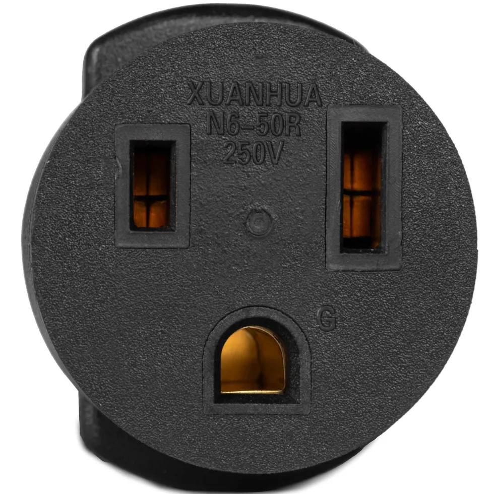 WEN GNA650 240V 50-Amp 12000-Watt Generator to Appliance Adapter, NEMA 14-50P 4-Prong Plug to NEMA 6-50R 3-Prong Appliance Outlet