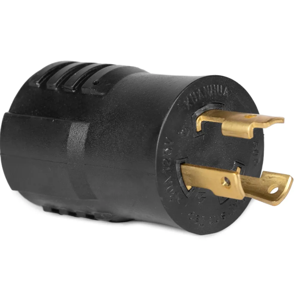 WEN GNA520 120V 30-Amp 3600-Watt Generator to RV Adapter, NEMA L5-30P Twist-Lock Power Plug to 5-15R / 5-20R Standard Outlet