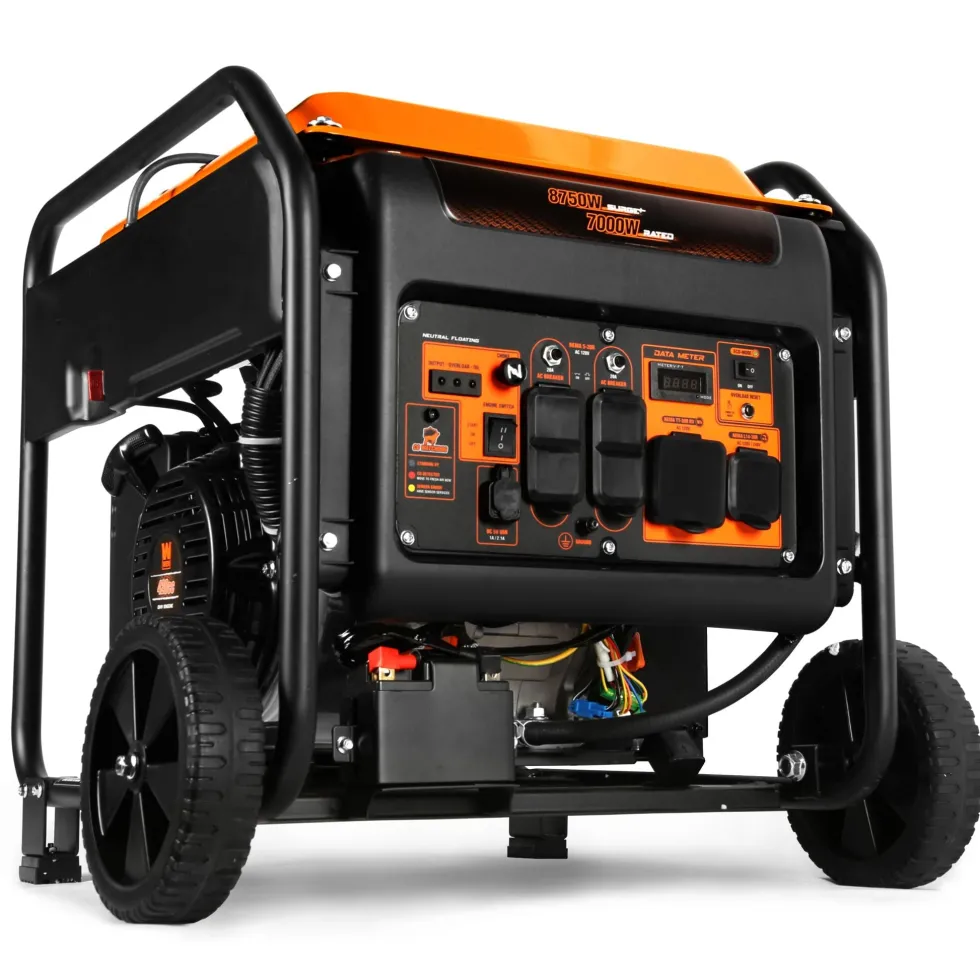 WEN GN875iX 8750-Watt RV and Transfer-Switch-Ready 120V/240V Electric Start Open Frame Inverter Generator with CO Shutdown Sensor