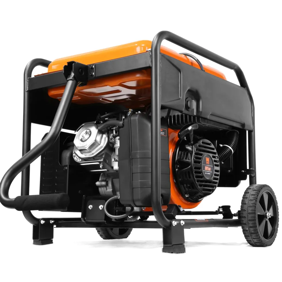 WEN GN625iX 6250-Watt RV and Transfer-Switch-Ready 120V/240V Open Frame Inverter Generator with CO Shutdown Sensor and Wheel Kit