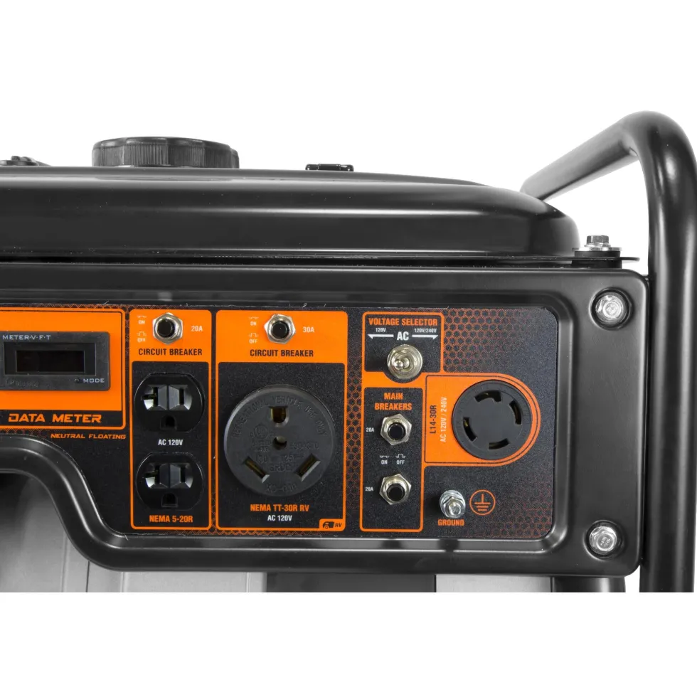 WEN GN6000 6000-Watt RV-Ready Portable Generator with Wheel Kit