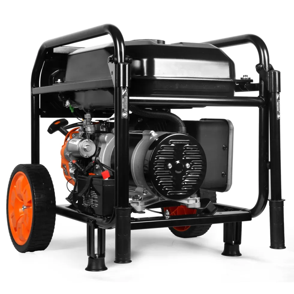 WEN GN5602X 5,600-Watt Portable Generator with Wheel Kit, Electric Start, 224cc, Transfer-Switch, RV-Ready, and CO Watchdog