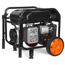 WEN GN5602X 5,600-Watt Portable Generator with Wheel Kit, Electric Start, 224cc, Transfer-Switch, RV-Ready, and CO Watchdog