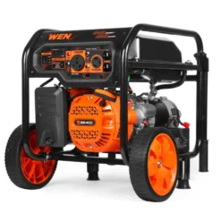 WEN GN5602X 5,600-Watt Portable Generator with Wheel Kit, Electric Start, 224cc, Transfer-Switch, RV-Ready, and CO Watchdog