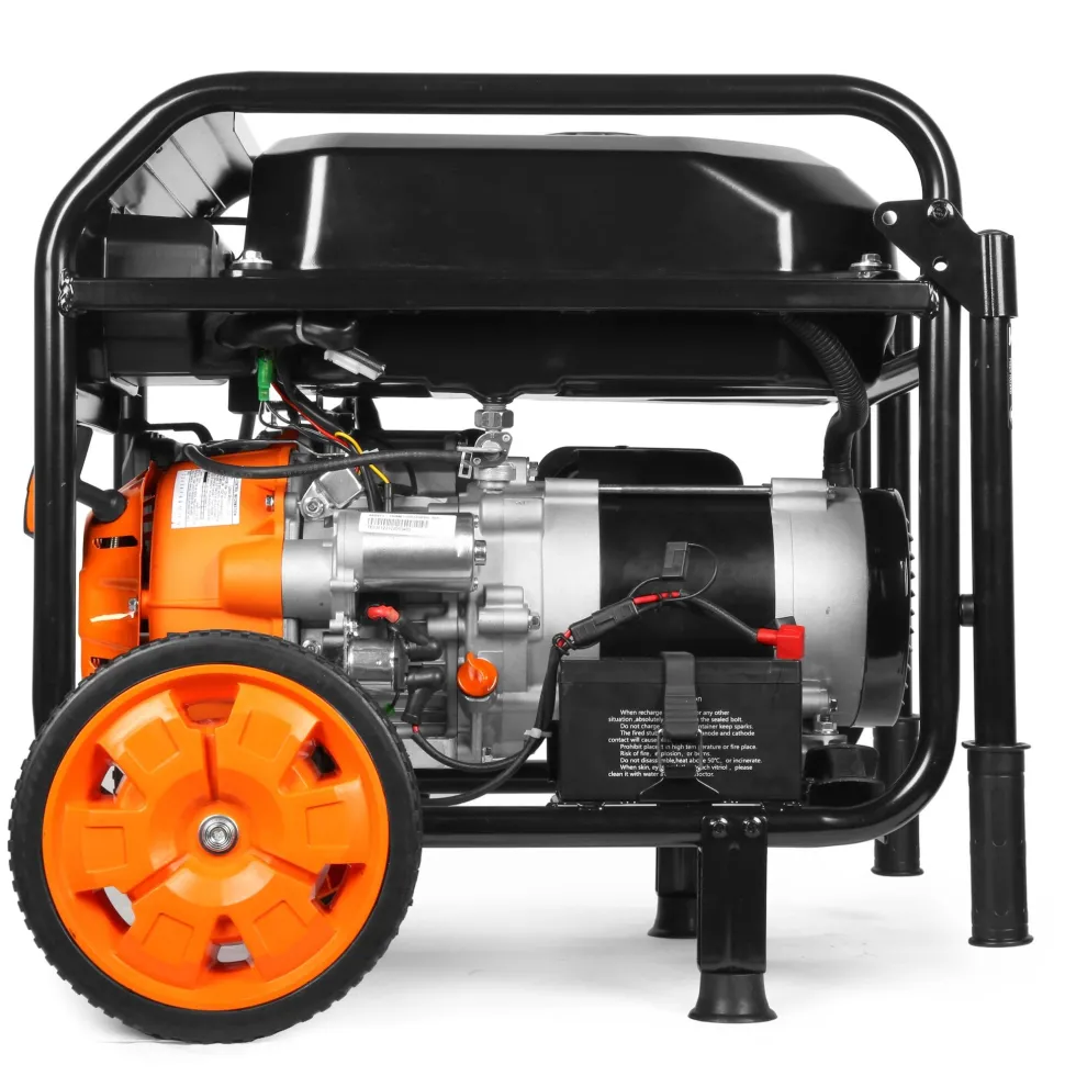 WEN GN5602X 5,600-Watt Portable Generator with Wheel Kit, Electric Start, 224cc, Transfer-Switch, RV-Ready, and CO Watchdog