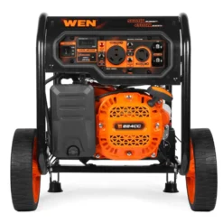 WEN GN5602X 5,600-Watt Portable Generator with Wheel Kit, Electric Start, 224cc, Transfer-Switch, RV-Ready, and CO Watchdog