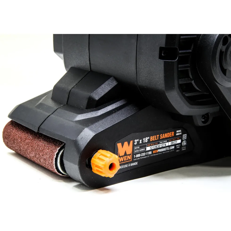 WEN HB6319 6.3-Amp 3-by-18-Inch Handheld Portable Belt Sander