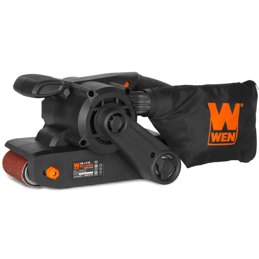 WEN HB321V 7.5-Amp 3-by-21-Inch Variable Speed Handheld Portable Belt Sander