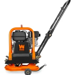 WEN 56096 6.5HP 196cc Plate Compactor with Wheels and 3350-Pound Compaction Force