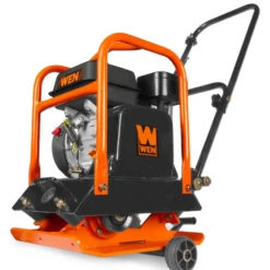 WEN 56096 6.5HP 196cc Plate Compactor with Wheels and 3350-Pound Compaction Force