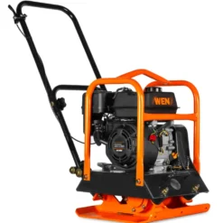 WEN 56096 6.5HP 196cc Plate Compactor with Wheels and 3350-Pound Compaction Force