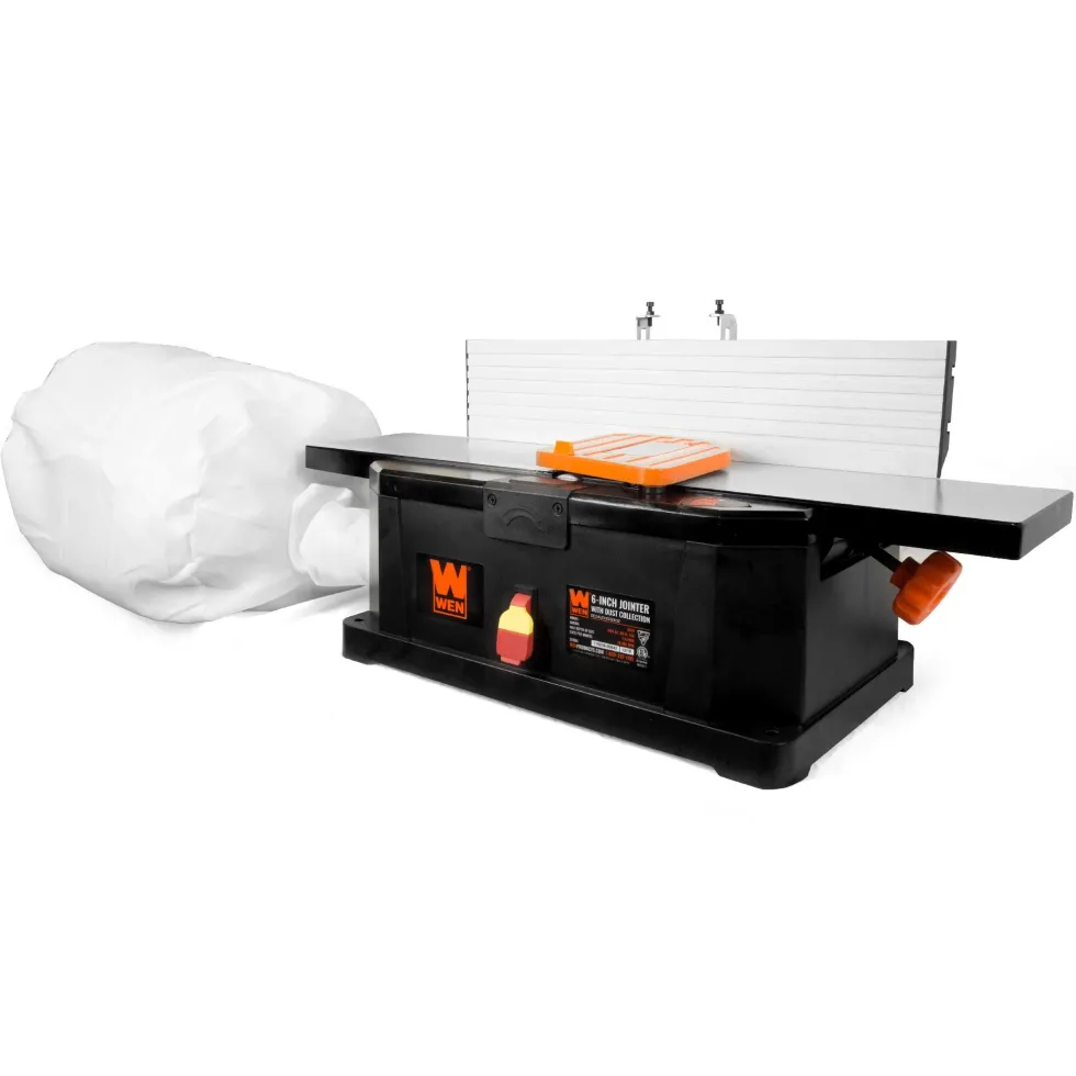 WEN 6559 6-Inch 10-Amp Corded Benchtop Jointer with Filter Bag and Depth Scale